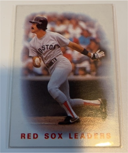 1986 Topps #396 Red Sox Leaders Dwight Evans — front