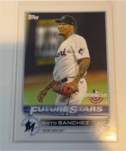 2022 Topps Opening Day Future Stars #621 Sixto Sanchez — front