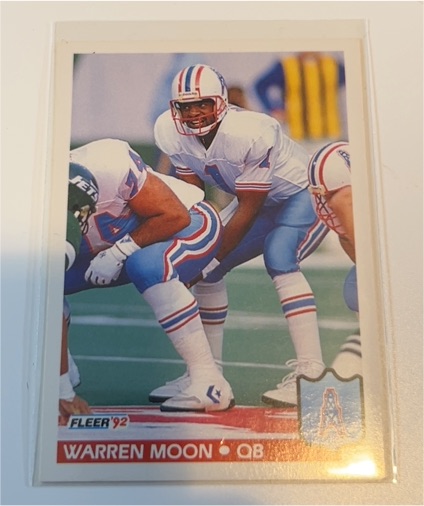 1992 Fleer #153 Warren Moon — front