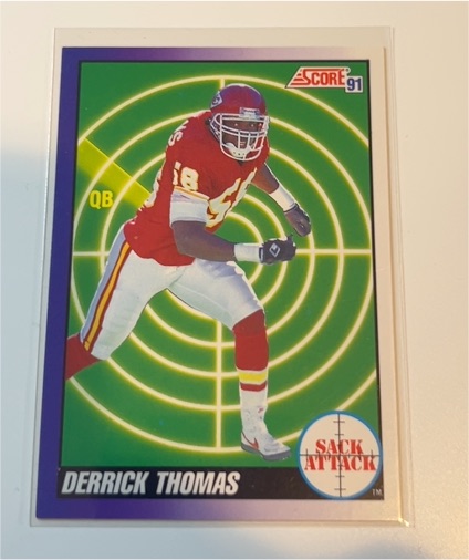 1991 Score #661 Derrick Thomas — front
