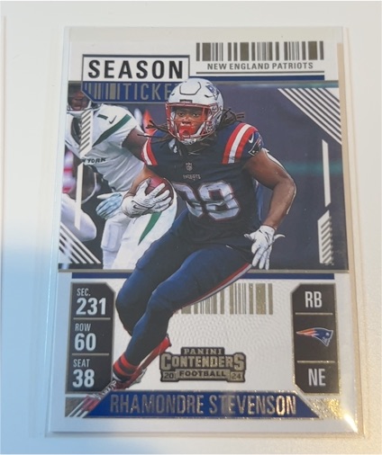 2024 Panini Contenders Season Ticket #68 Rhamondre Stevenson — front
