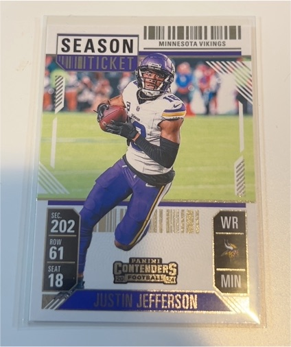 2024 Panini Contenders #65 Justin Jefferson — front