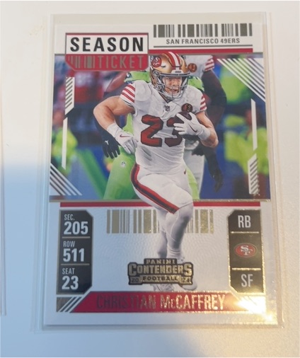2024 Panini Contenders Season Ticket #86 Christian McCaffrey — front