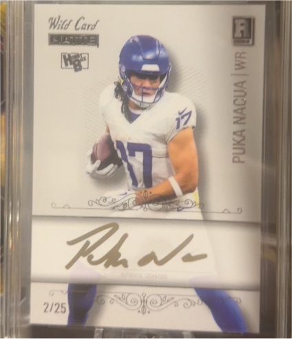 2023 Wild Card Matte Puka Nacua #17 — front