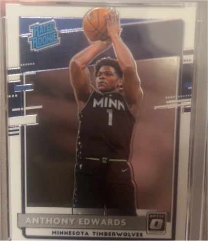 2020-21 Panini Donruss Optic #151 Anthony Edwards — front