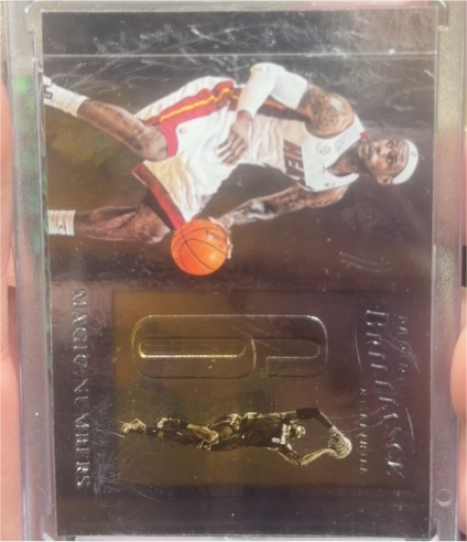 2012-13 Panini Brilliance Magic Numbers #12 LeBron James — front