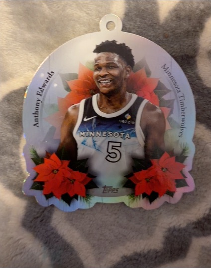 2025-26 Topps Holiday #DCO-AE Anthony Edwards — front