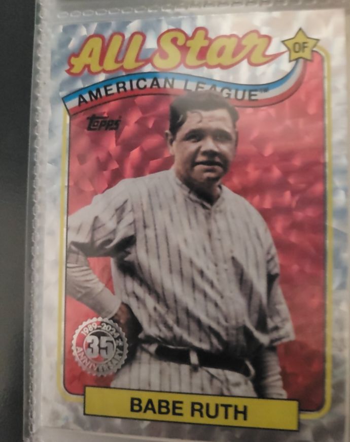 2024 Topps Series 2 1989 Topps Baseball All-Stars #89ASB-17 Babe Ruth — front