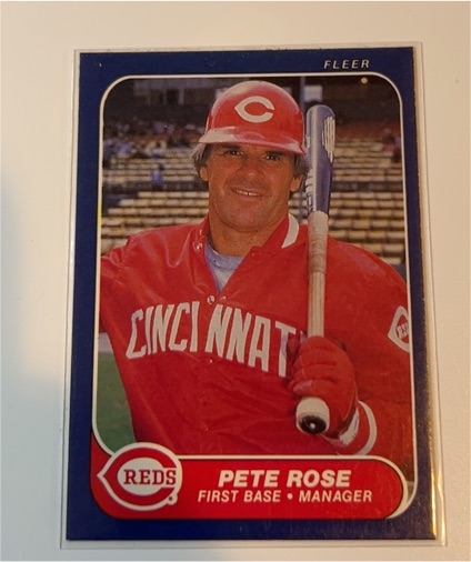 1986 Fleer #191 Pete Rose — front