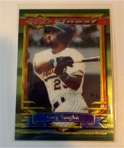 1994 Topps Finest #78 Greg Vaughn — front