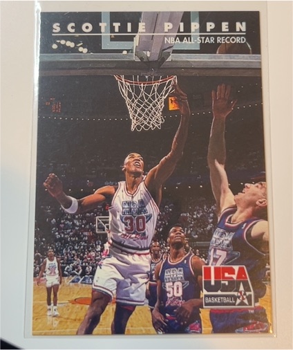 1992 SkyBox USA #70 Scottie Pippen NBA All-Star Record — front