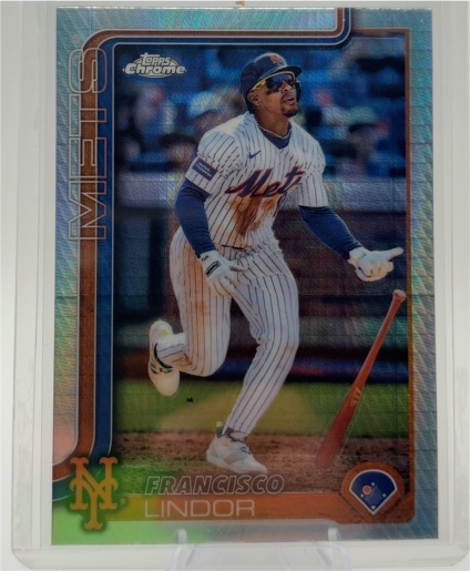2025 Topps Chrome #350 Francisco Lindor — front