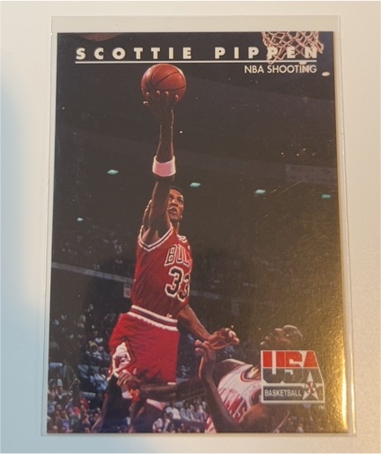 1992 SkyBox USA #71 Scottie Pippen NBA Shooting — front