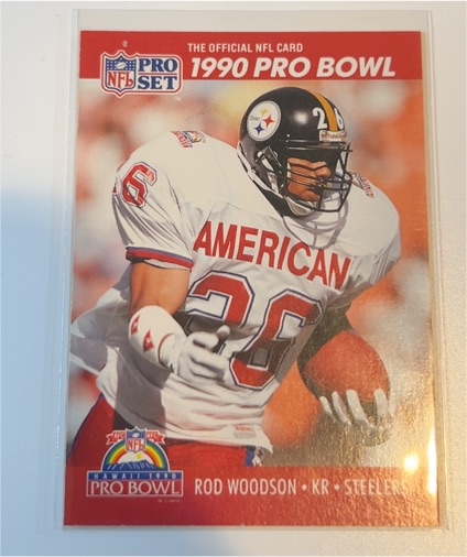 1990 Pro Set #377 Rod Woodson — front