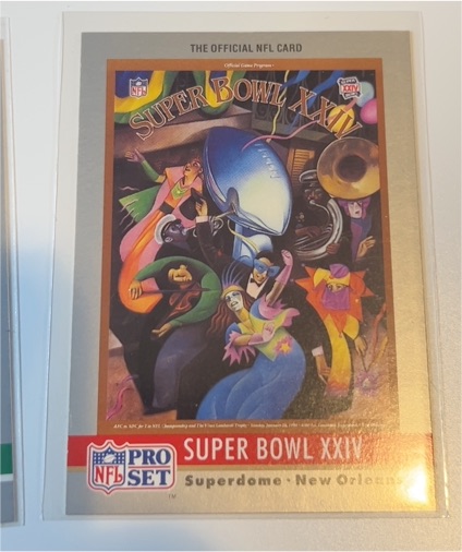 1990 Pro Set #24 Super Bowl XXIV Theme Art — front