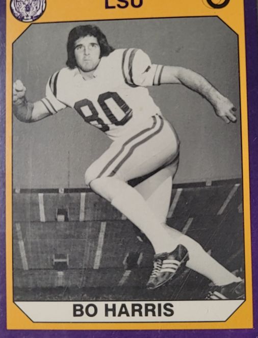 1990 Collegiate Collection LSU Tigers #92 Bo Harris — front