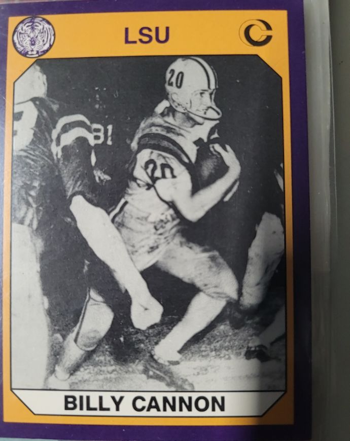 1990 Collegiate Collection #7 Billy Cannon — front