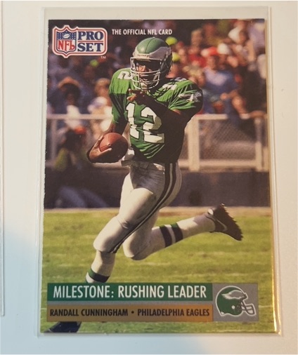 1991 Pro Set #24 Randall Cunningham — front