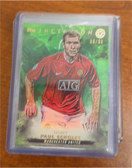 2022-23 Topps Inception UEFA #57 Paul Scholes Legacy Green — front