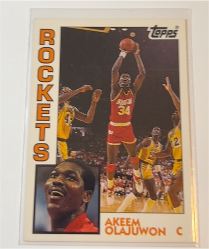 1992-93 Topps Archives #54 Akeem Olajuwon Houston Rockets — front
