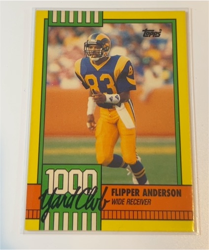 1990 Topps 1000 Yard Club #18 Flipper Anderson — front