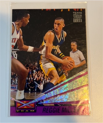 1993 Topps Stadium Club Beam Team #6 Reggie Miller — front