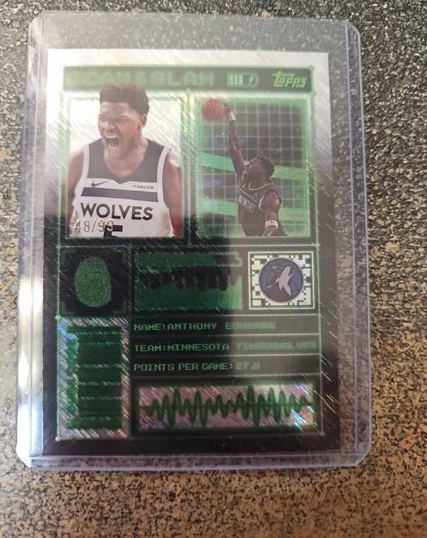 2025-26 Topps #SS-9 Anthony Edwards Scan & Slam — front