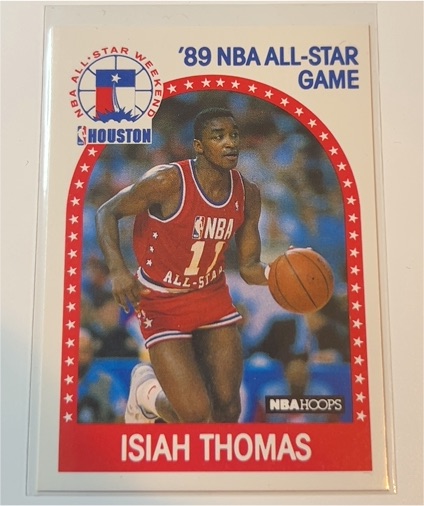 1989 NBA Hoops #219 Isiah Thomas All-Star Game — front