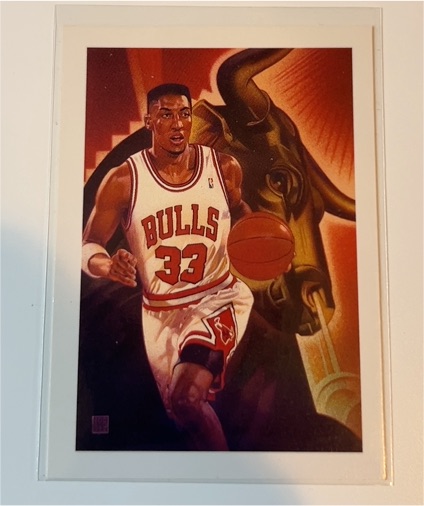 1991 NBA Hoops #506 Scottie Pippen — front