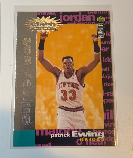 1995-96 Collector's Choice Crash the Game Silver #C19 Patrick Ewing — front
