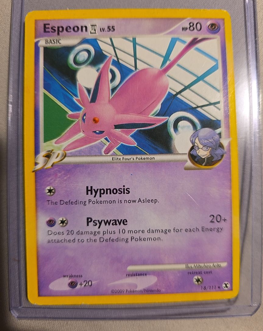 2009 Pokémon Rising Rivals #18 Espeon — front