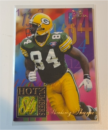 1994 Fleer Flair Hot Numbers #12 Sterling Sharpe — front