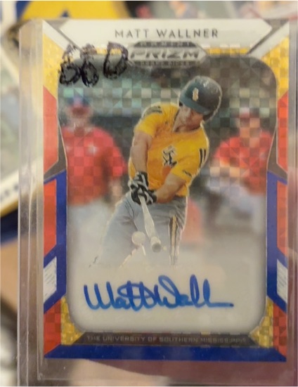 2019 Panini Prizm Draft Picks Matt Wallner Autograph — front