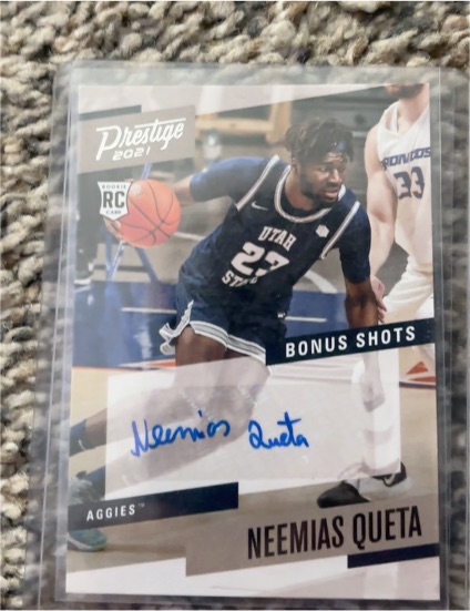 2021-22 Panini Chronicles Draft Picks Prestige Bonus Shots #PBNQU Neemias Queta — front