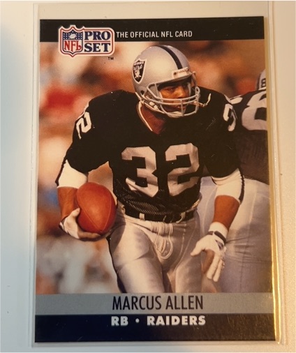 1990 Pro Set #538 Marcus Allen — front