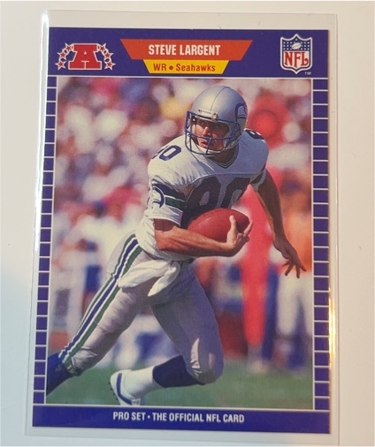 1989 Pro Set #396 Steve Largent — front