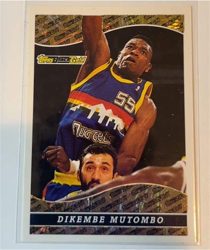 1993-94 Topps Black Gold #12 Dikembe Mutombo — front