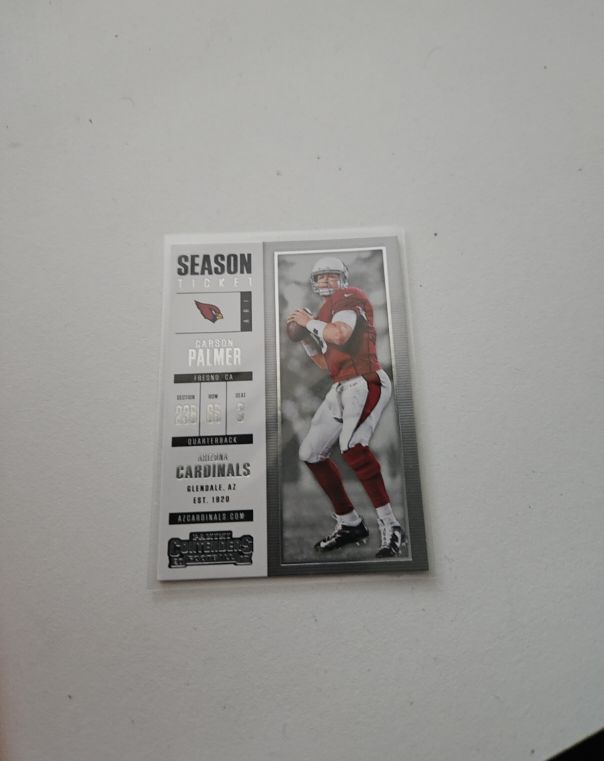 2017 Panini Contenders Season Ticket Carson Palmer — front