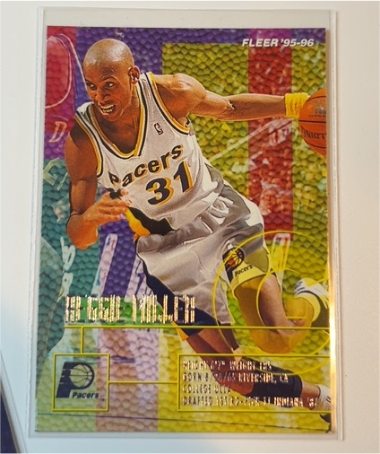 1995-96 Fleer #76 Reggie Miller — front
