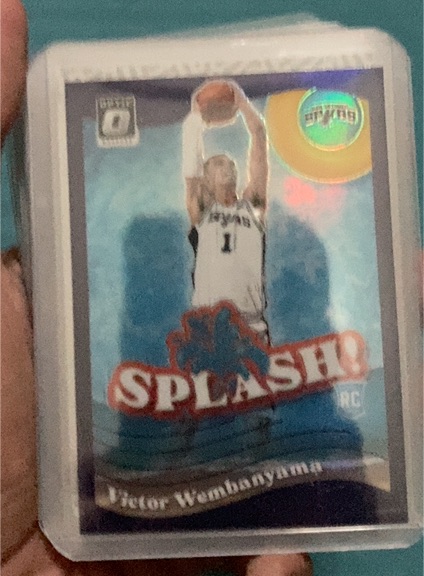 2023-24 Donruss Optic #6 Victor Wembanyama Splash RC — front