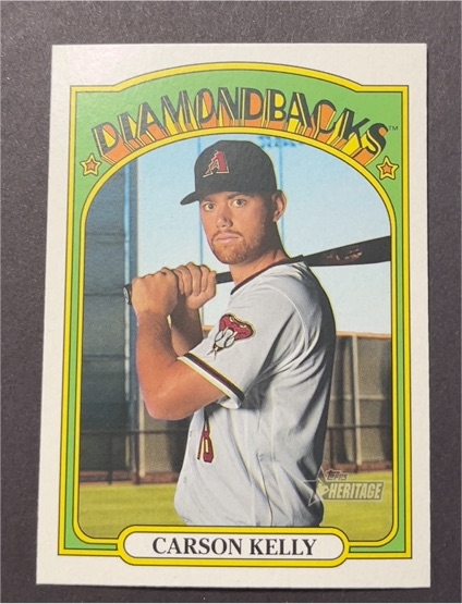 2021 Topps Heritage #68 Carson Kelly — front