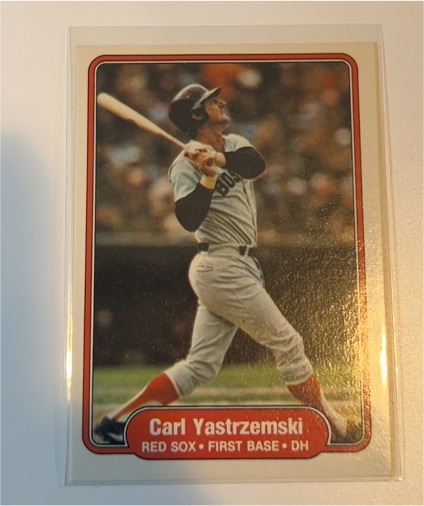 1982 Fleer #312 Carl Yastrzemski — front