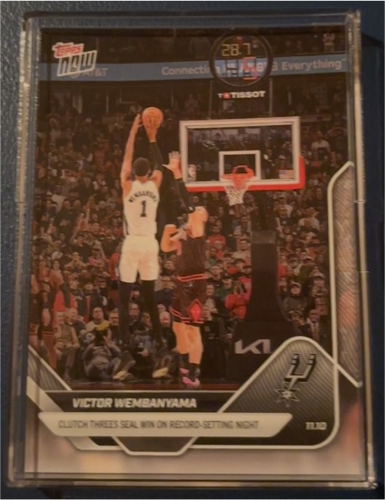 2023 Topps Now #113 Victor Wembanyama — front