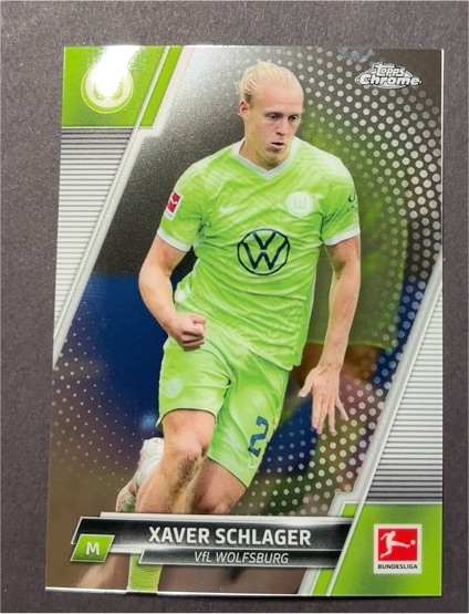 2021-22 Topps Chrome Bundesliga #95 Xaver Schlager — front