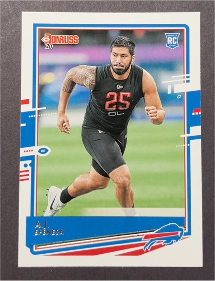 2020 Donruss #262 A.J. Epenesa — front