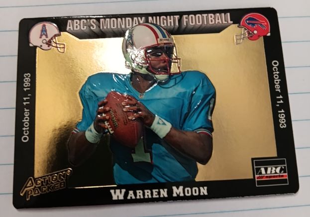 1993 Action Packed Monday Night Football #21 Warren Moon — front