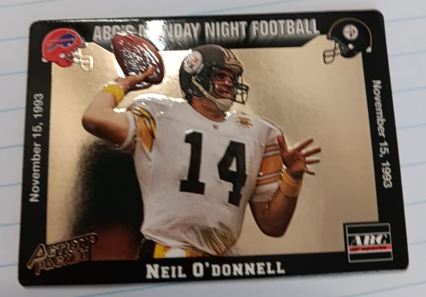 1993 Action Packed Monday Night Football Neil O'Donnell — front