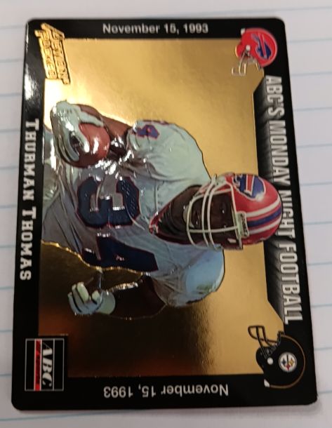 1993 Action Packed Monday Night Football #80 Thurman Thomas — front