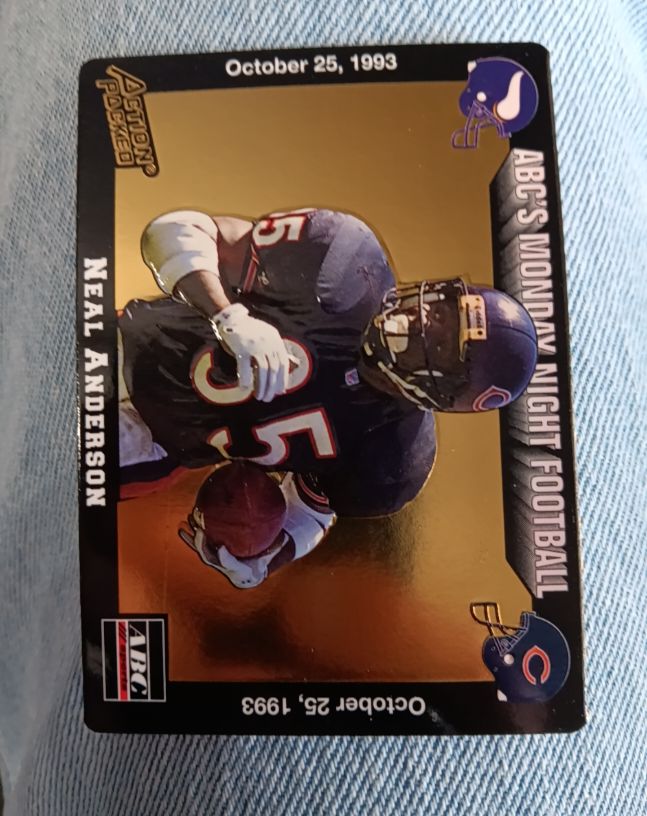 1993 Action Packed Monday Night Football #35 Neal Anderson — front