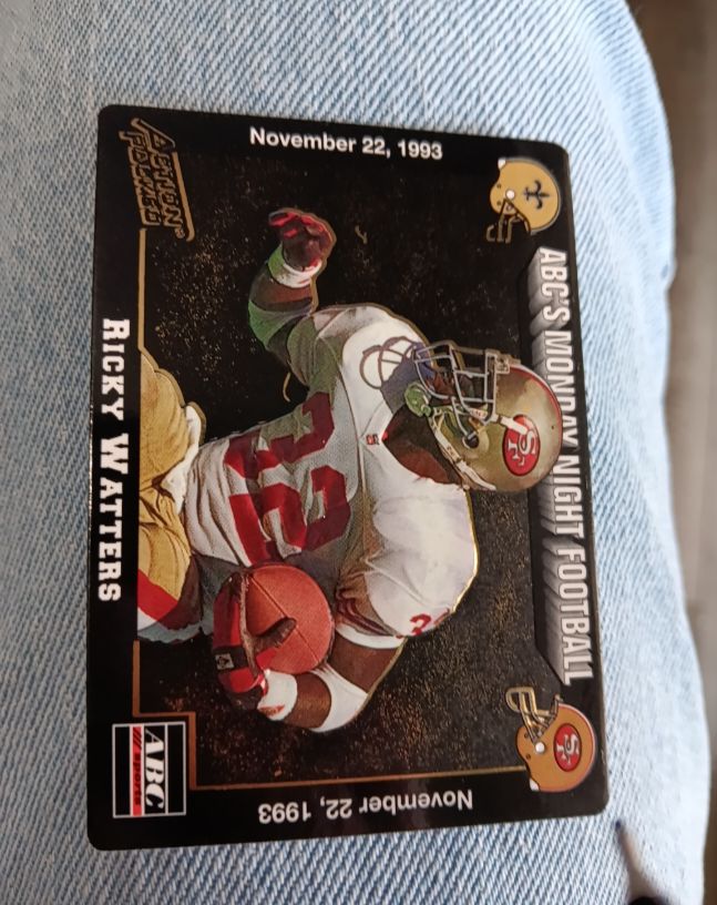 1993 Action Packed Monday Night Football #50 Ricky Watters — front